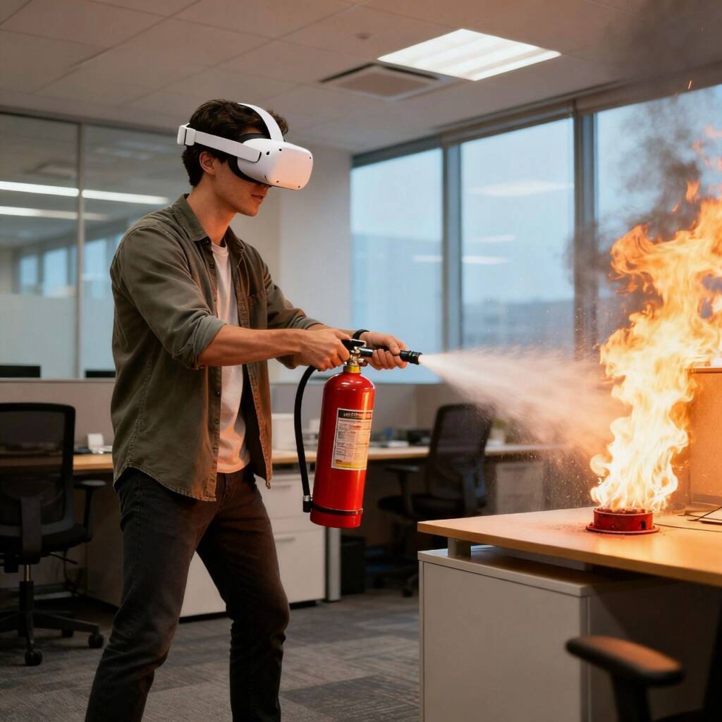 Apagado de incendio con extintor